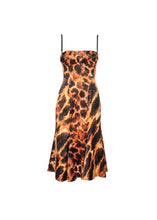 Load image into Gallery viewer, Abito corsetto animalier arancio JUST CAVALLI
