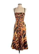 Load image into Gallery viewer, Abito corsetto animalier arancio JUST CAVALLI
