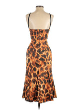 Load image into Gallery viewer, Abito corsetto animalier arancio JUST CAVALLI
