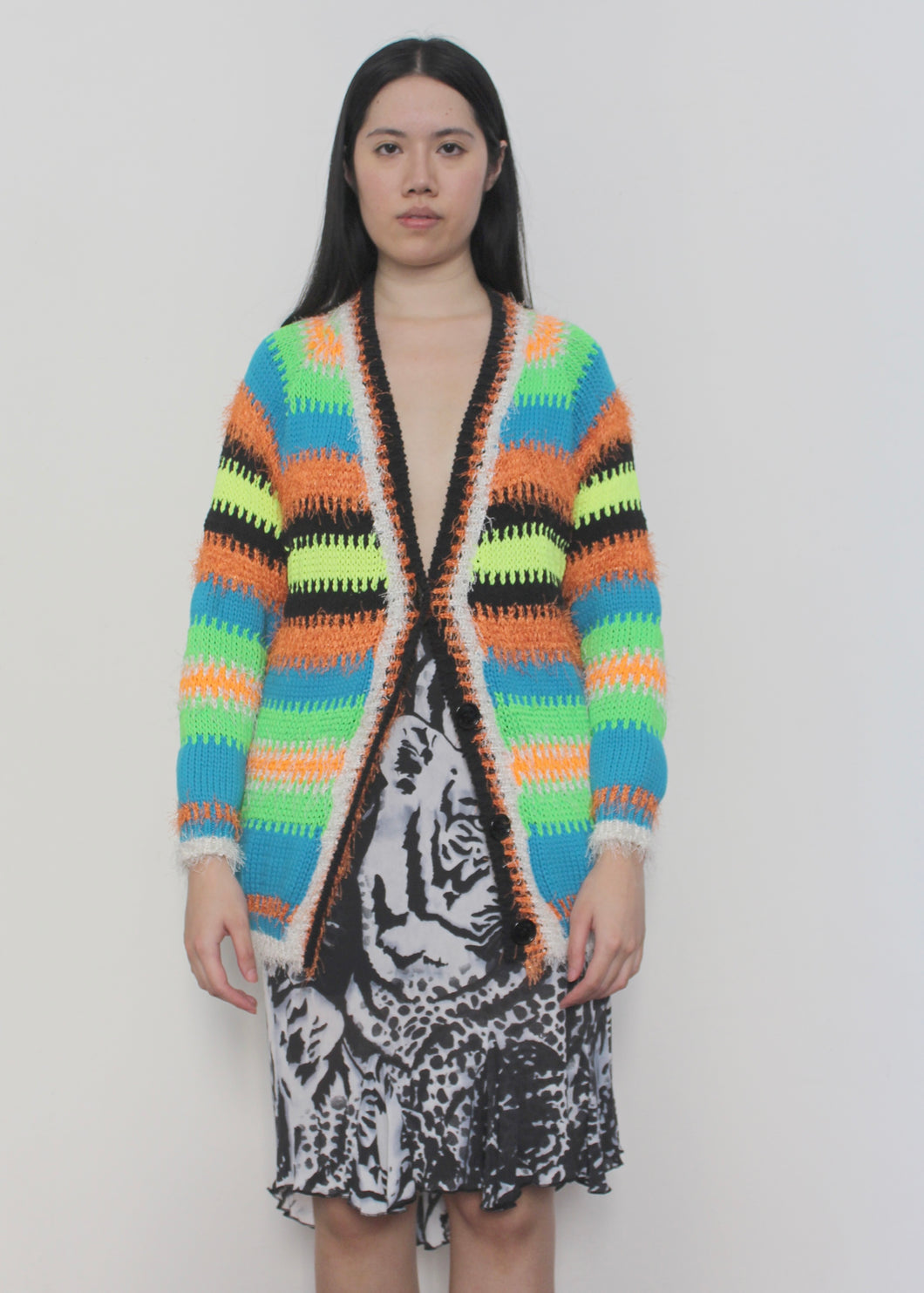 Cardigan fluo MOSCHINO