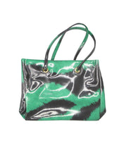 Load image into Gallery viewer, Borsa in pvc verde/nera ROBERTO CAVALLI
