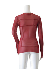 Load image into Gallery viewer, Maglia mesh rossa JEAN PAUL GAULTIER
