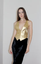 Load image into Gallery viewer, Gilet oro ROBERTO CAVALLI
