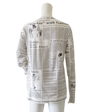 Load image into Gallery viewer, Maglia newspaper gazette print JOHN GALLIANO
