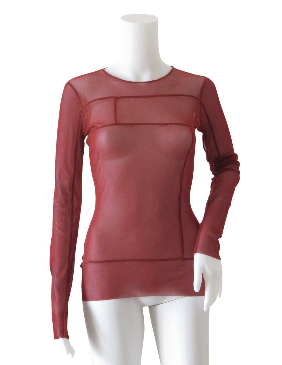 Maglia mesh rossa JEAN PAUL GAULTIER