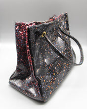 Load image into Gallery viewer, Borsa in pvc nera/rossa ROBERTO CAVALLI
